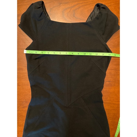 Diane Von‎ Furstenberg dress 2 Helen women's  black seam cap sleeve knee length - Picture 13 of 16